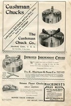 Cushman Chucks Horton Chucks Renshaw Ratchet Geometric Tool 1909 Magazine Ad  - £14.01 GBP