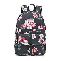 Fenong  school backpack for girls women vintage flower bag female travel backpac - £92.53 GBP
