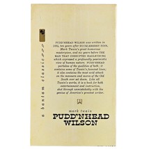 Pudd'nhead Wilson by Mark Twain 1959 Paperback with Intro by Langston Hughes image 2