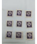 Lot Of (9) State Of Liberty 3cent Stamps US Postage - $662.89 MXN