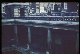35 mm color slide *1958 England Travel FIGURES (statues?) Roman Bath - $5.45