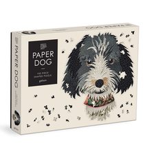 Galison Paper Dogs 750 Piece Shaped Puzzle - Soulful Dog Jigsaw Puzzle f... - £11.48 GBP