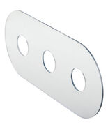 Three Handle Mirrored Acrylic Shower Valve Repair Cover - $26.51