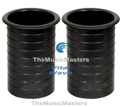 (2) Speaker Port Tubes 3in x 5in Deep Woofer Subwoofer Sub Box Bass Vent... - $11.39