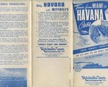 1948 Miami to Havana Cuba Tours Brochure Air or Steamer Mitchell&#39;s Tours - $24.72