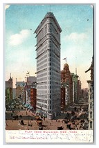Flat Iron Building New York City NY NYC UDB Postcard w Micah O15 - £3.58 GBP