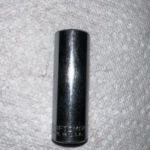 Vintage Craftsman 3/8&quot; Drive 15mm 6 Point Deep Socket EE-44432 Made In USA - $9.41