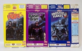 3 Vintage 1997 Batman &amp; Robin Lenticular 3D Canadian Kellogg&#39;s Cereal Boxes - £15.98 GBP