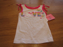 Girls Hello Kitty tank top shirt white 4 NWT 20.00  ^^ - £4.20 GBP