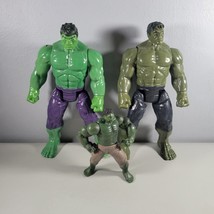 Hulk Action Figures Lot Titan Hero Series 12&quot; and 8&quot; Marvel Avengers Plus Mini - £16.44 GBP