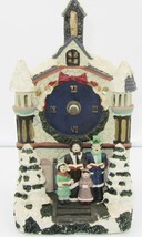 CHARMING CHRISTMAS DECOR FIGURAL CLOCK TOWN CAROLERS (MISSING CLOCK HANDS) - $8.00
