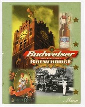 Budweiser The Original Brew House Menu St Louis Missouri 1998 Anheuser Busch - £18.99 GBP