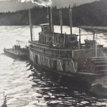 Klondike Steamer Ship Whitehorse Thirty Mile River RPPC Vintage Postcard - £7.84 GBP