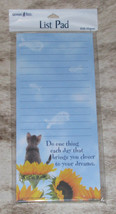 LEANIN TREE Kitten &quot;One Thing Each Day Your Dreams~Magnetic List NotePad... - £7.71 GBP