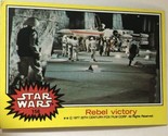 Vintage Star Wars Trading Card Yellow 1977 #158 Rebel Victory - £1.95 GBP