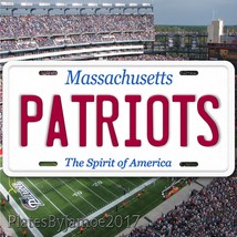 New England Patriots Massachusetts Aluminum Metal License Plate Tag  AFC... - $16.80