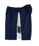 Vintage 1990s NIKE Nylon Shorts Blue / White Color Block Logo Men&#39;s Size... - $39.19 CAD
