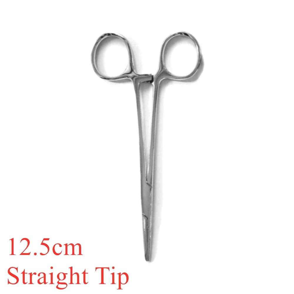 12.5/14cm Hand Tool Hemostatic Forceps Pet Hair Clamp Fishing Locking Pl... - £25.44 GBP