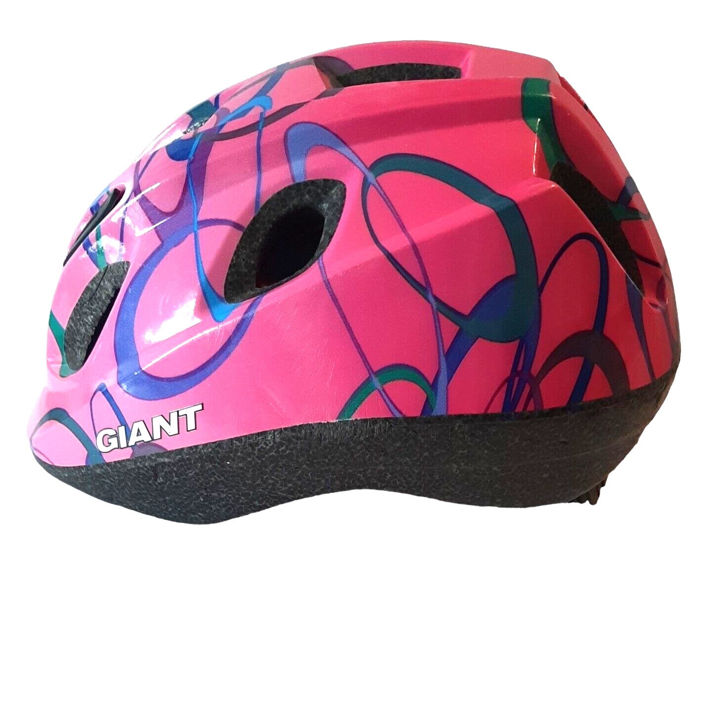 Girls Pink Bike Bicycle Helmet Giant for 5 years and older Barbiecore - £16.05 GBP