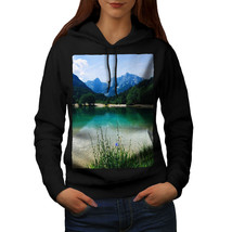Mountain Scenery Sweatshirt Hoody Wild Lake View Women Hoodie - £17.29 GBP