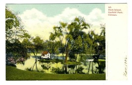 Duck Island Garfield Park UDB Postcard Chicago Illinois 1906 - £14.22 GBP