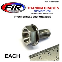 titanium front spindle axle bolt M10X20MM ktm 1996 550 MXC M/O USA - £14.48 GBP