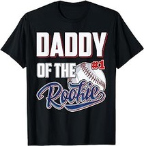 Daddy of Rookie 1 Years old Team 1st Birthday Baseball T-Shirt - $15.99+