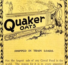 Quaker Oats Cereal By Train 1894 Advertisement Victorian Hot Cereal ADBN1d - £23.97 GBP