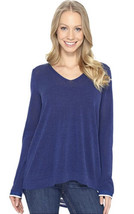 NWT Women&#39;s NYDJ Blue Two-For Cutaway Back Layer Look Sweater Sz Medium - £35.47 GBP
