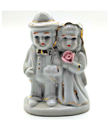 Bride &amp; Groom Ceramic Glazed Figurine 4 1/2&quot; - Adorable! Fast Shipping!!! - €7,60 EUR
