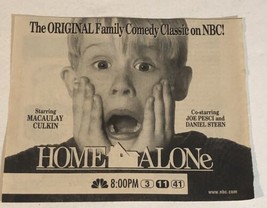 Home Alone Tv Guide Print Ad Macaulay Culkin Joe Pesci Daniel Stern Tpa16 - £4.67 GBP