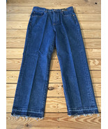 express NWT $80 women’s straight super high Rise jeans Size 8 blue O9 - £28.01 GBP