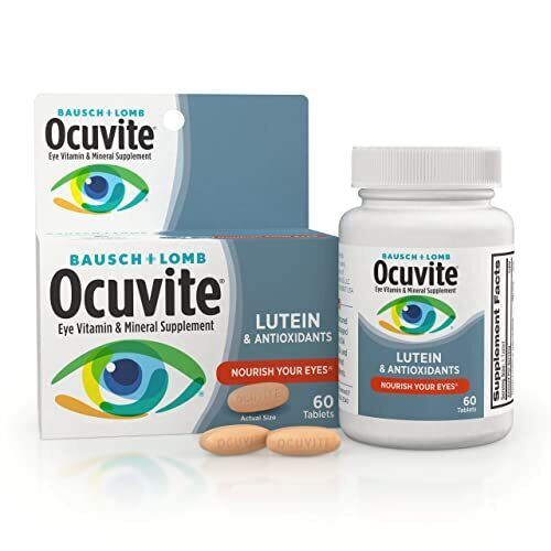 Bausch & Lomb Ocuvite Eye Vitamin & Mineral Supplement Contains Zinc Vitamins... - $38.07