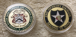 Lot of 2 Challange coins Army Command  Staff College And 2nd Infantry Division - £19.40 GBP