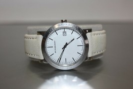 Ladies Burberry Heritage White Leather Stainless Steel Case 38mm Watch BU1796 - £176.05 GBP