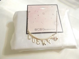BCBGeneration 16&quot; Silver Tone Lucky Collar Necklace B780 $28 - $12.47