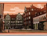 Old Square Aalborg Denmark Artist View UNP DB Postcard W3 - £2.33 GBP