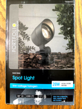 Portfolio 20-Watt Black Low Voltage Halogen Spot Light 12v Landscape - £18.87 GBP