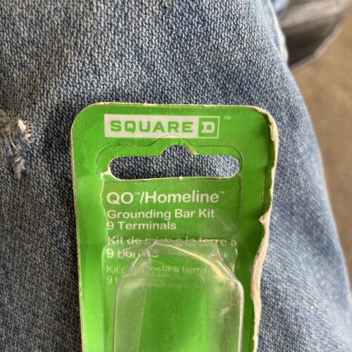 Square D PK9GTACP Aluminum 30/400A 9-Terminal Lightweight Ground Bar Kit - $13.86