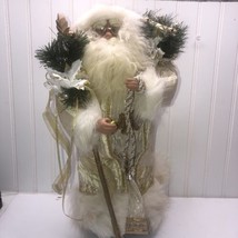Christmas Santa 19” Cane, Presents, Figure  - $25.55