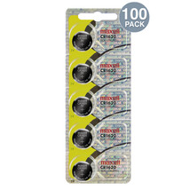 Maxell CR1620 3V Lithium Coin Cell Battery (100 Pack) + Tracking Included - £113.75 GBP