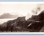 RPPC Alaska Railroad at Spencer Glacier Alaska AK UNP Postcard N12 - £8.52 GBP