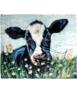 New Cow Throw Blanket- 50 x 60 in - $51.97 CAD