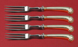 Onslow by Tuttle Sterling Silver Fruit Fork Set 4-piece HH WS Custom Made 6" - £342.00 GBP