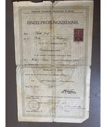 Alte Einzelprüfbescheinigung Tschechoslowakei jüdisch 1932 - $34.60 CAD