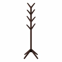 Wooden Coat Rack Hat Tree Hanging Clothes Rack Purses Hallway Entryway B... - $78.99