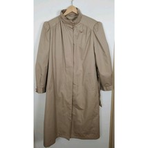 Vintage Grand Tier Khaki Trench Rain Coat Size 14 Insulated Trenchcoat (21) - $26.49 CAD