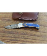 damascus custom made folding pocket knife From The Eagle Collection m7485 - £19.45 GBP