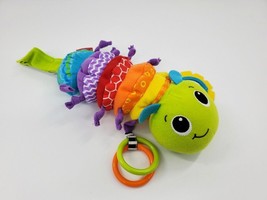 Infantino Musical Caterpillar Baby Crib Activity Plush Toy Rattle Teether B39 - $9.99