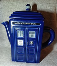 Doctor Who Tardis Teapot Time Machine Sci Fi BBC Blue Police Call Box Zeon DR182 - £22.32 GBP